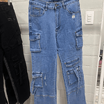 Cargo Snt Jeans Celeste