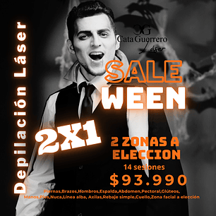 14 sesiones en 2 zonas a tu elección