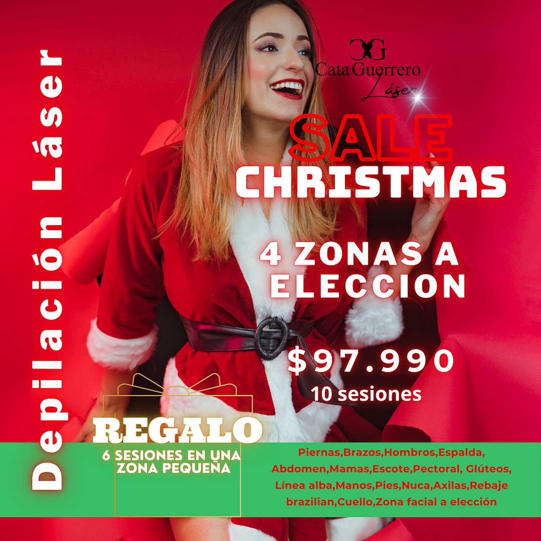 10 SESIONES EN 4 ZONAS A TU ELECCION + 6 SESIONES DE REGALO EN UNA ZONA PEQUEÑA 1