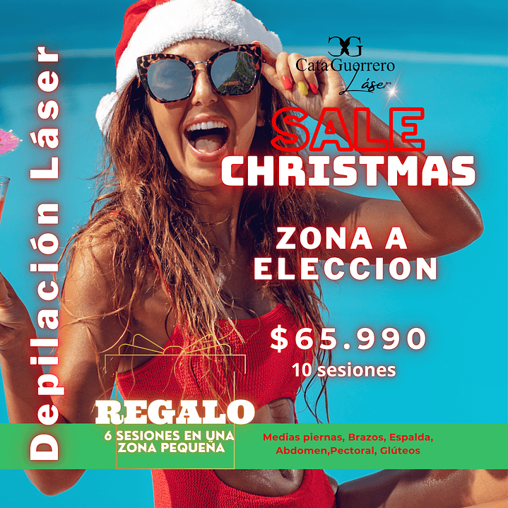 10 SESIONES EN ZONA A TU ELECCIÓN + 6 SESIONES DE REGALO EN UNA ZONA PEQUEÑA 1