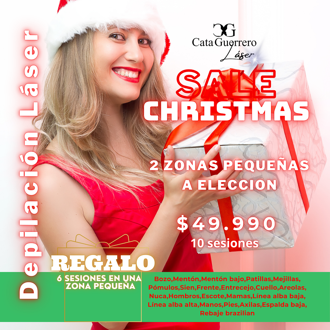 10 SESIONES EN 2 ZONAS PEQUEÑAS A TU ELECCION + 6 SESIONES DE REGALO EN UNA ZONA PEQUEÑA 1