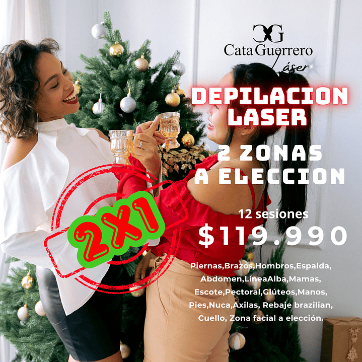 12 SESIONES EN 2 ZONAS A TU ELECCION 2X1 1