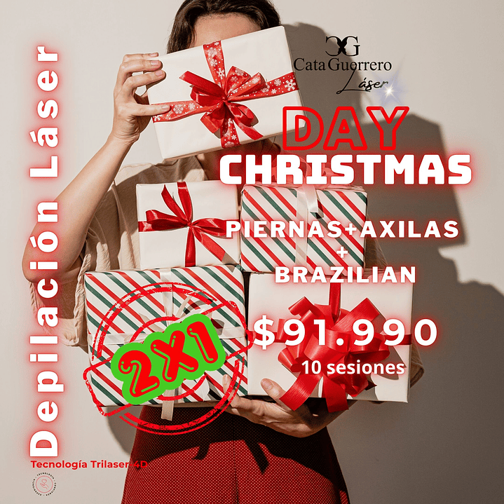 10 SESIONES EN PIERNA + AXILAS + BRAZILIAN 2X1 1