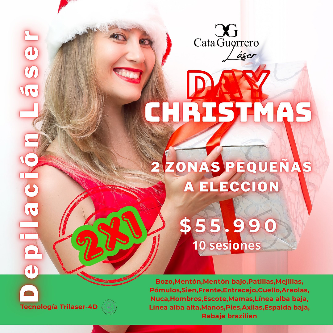 10 sesiones en 2 zonas pequeñas a tu eleccion 2x1 1