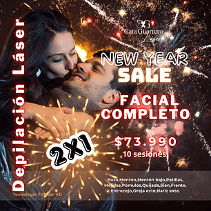 10 sesiones en facial completo 2x1