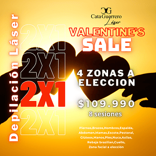 8 SESIONES EN 4 ZONAS A TU ELECCION 2X1