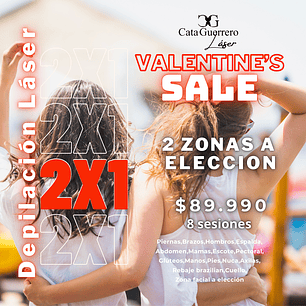 8 SESIONES EN 2 ZONAS A TU ELECCION 2X1