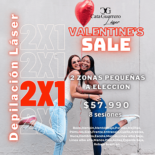 8 sesiones en 2 zonas pequeñas a tu eleccion 2x1