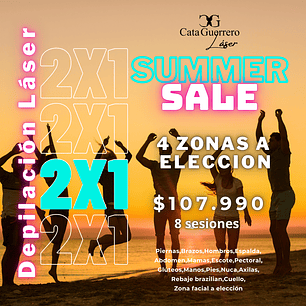 8 SESIONES EN 4 ZONAS A TU ELECCION 2X1