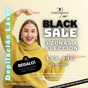 12 SESIONES EN 3 ZONAS A TU ELECCION + 6 SESIONES DE REGALO EN UNA ZONA PEQUEÑA