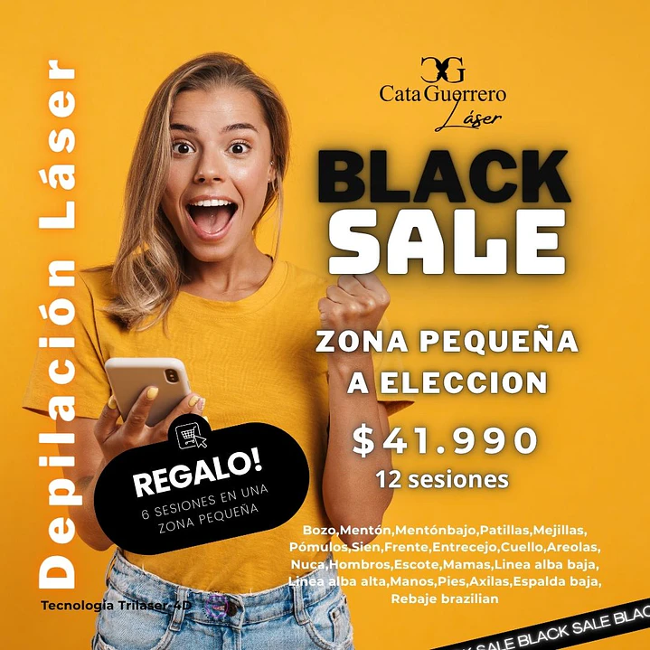 12 sesiones en zona pequeña a tu eleccion + 6 SESIONES DE REGAO EN UNA ZONA PEQUEÑA 1