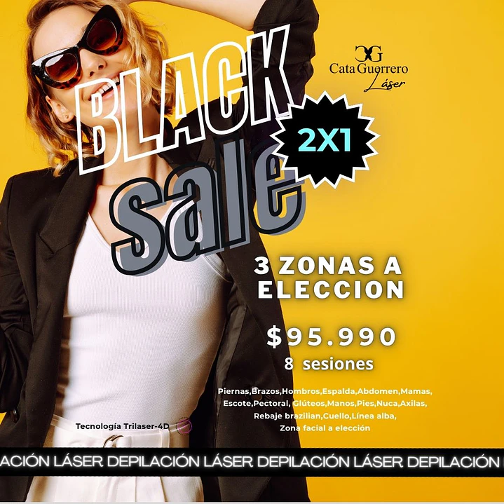 8 sesiones en 3 zonas a tu elección 2X1 1