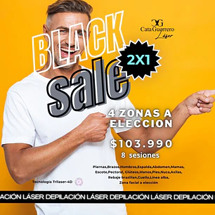 8 sesiones en 4 zonas a tu elección 2x1