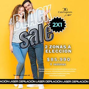 8 sesiones en 2 zonas a tu elección 2x1