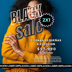 8 sesiones en 2 zonas pequeñas a tu elección 2x1