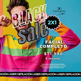 8 sesiones en facial completo 2x1