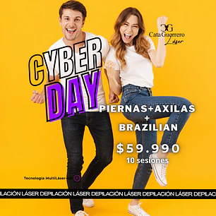 10 SESIONES EN PIERNA + AXILAS + BRAZILIAN