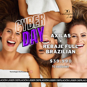 10 sesiones en Axilas + Rebaje full brazilian
