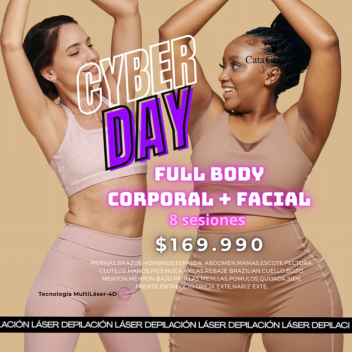 8 sesiones Full body + Facial completo 1