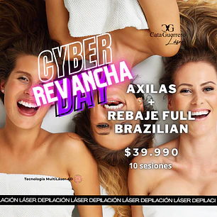 10 sesiones en Axilas + Rebaje full brazilian