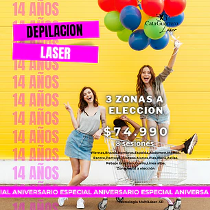 8 SESIONES EN 3 ZONAS A TU ELECCION