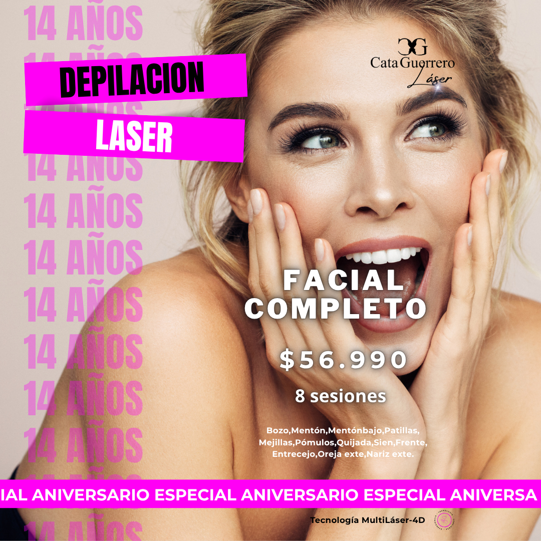 8 sesiones en facial completo