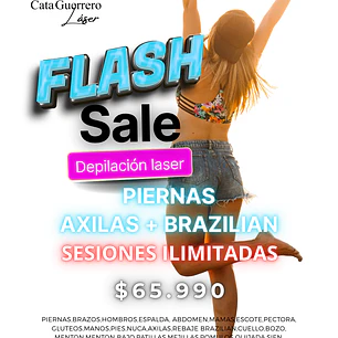 SESIONES ILIMITADAS PIERNAS + AXILAS + FULL BRAZILIAN