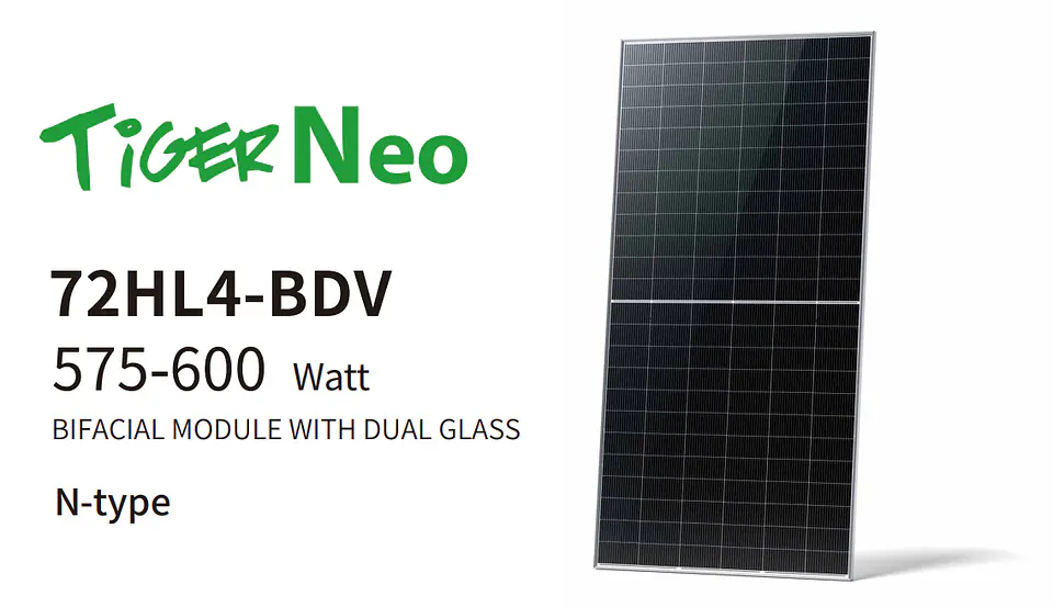 Panel solar Jinko Solar 585Wp Bifacial Monocristalino 2