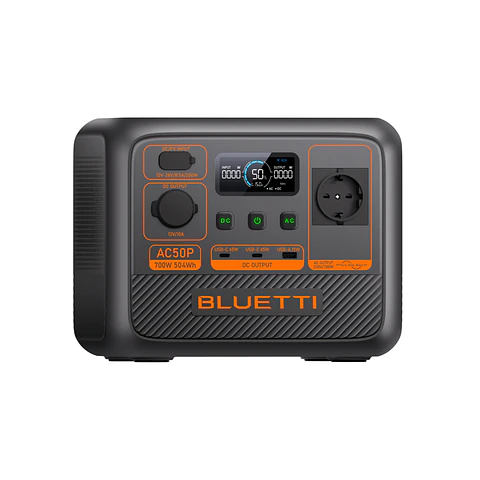 Estación de Energía BLUETTI AC50P 700 W / 504 Wh | CSolar Chile