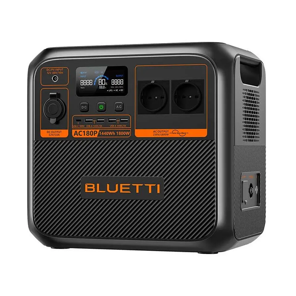 Estación de Energía BLUETTI AC180P 1800 W / 1440 Wh | CSolar Chile 3