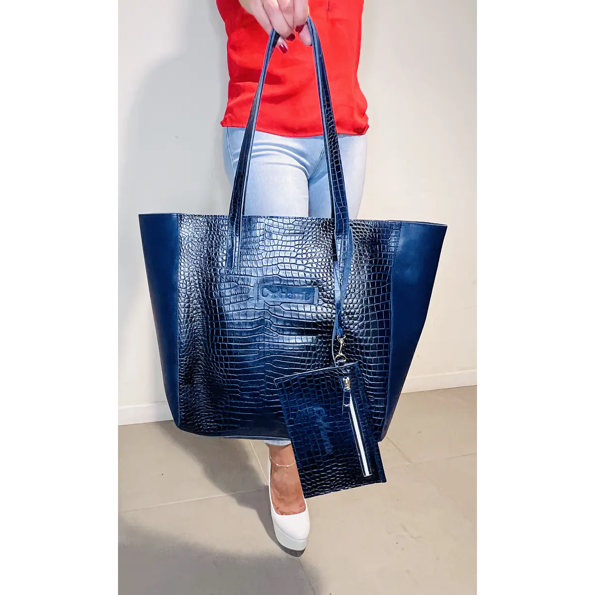 Cartera Piel con Caimán CA20207