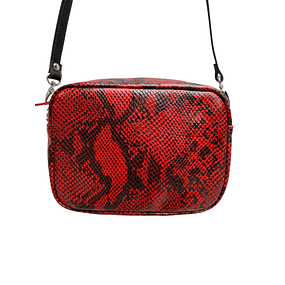 Cartera Bandolera Alexa Cobra Roja