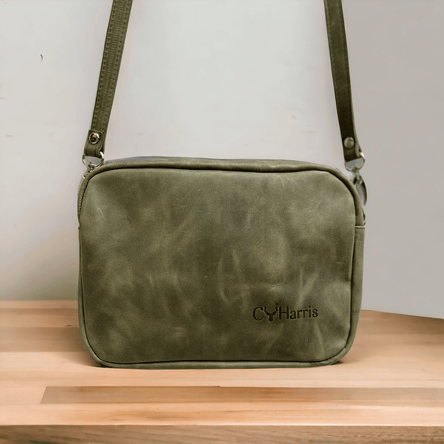 Cartera Bandolera Alexa Texas Verde Oliva