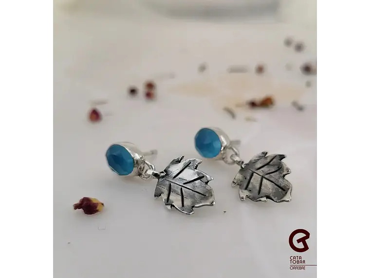 Aros Hoja con Calcedonia  1