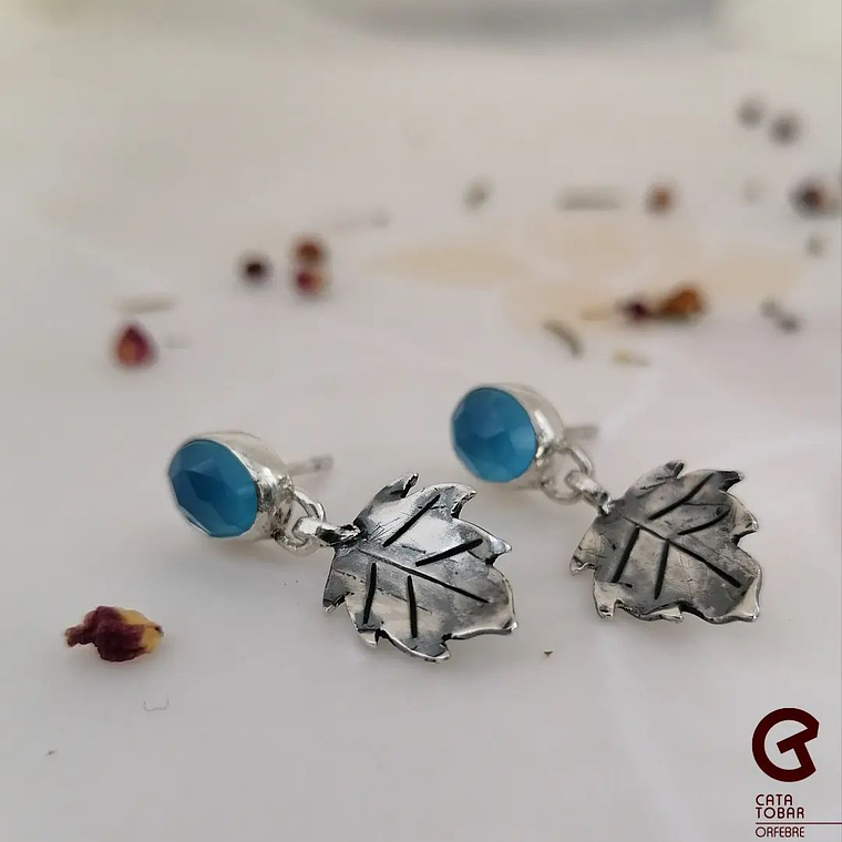 Aros Hoja con Calcedonia  1
