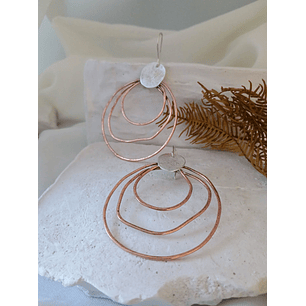 Aros Cobre y Plata 