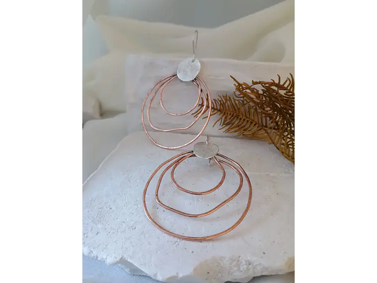 Aros Cobre y Plata  1