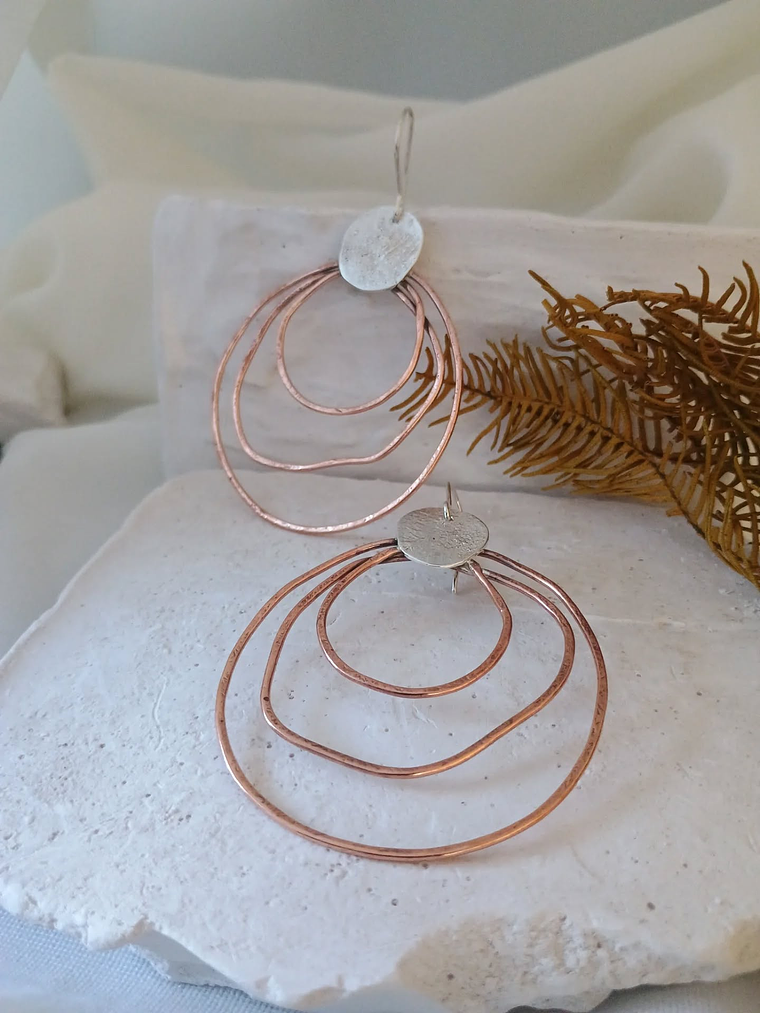 Aros Cobre y Plata  1