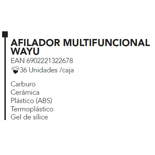 AFILADOR MULTIFUNCIONAL WAYU