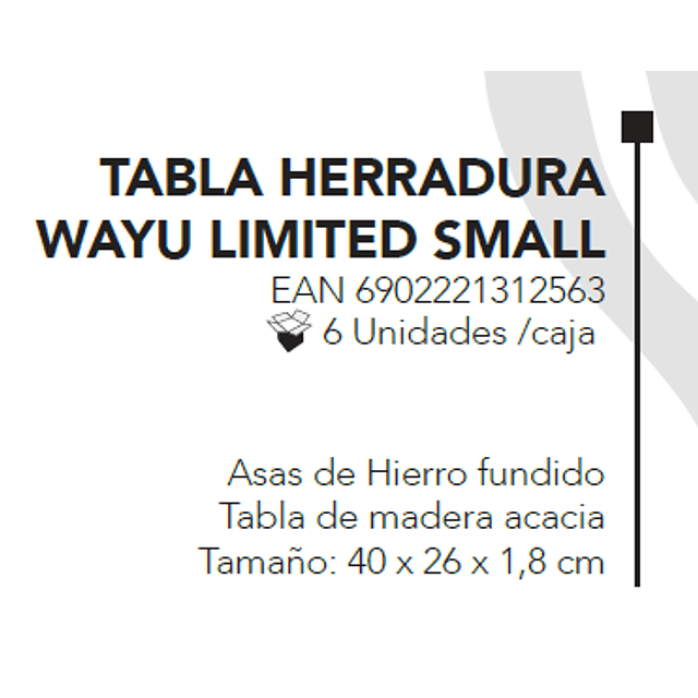 TABLA HERRADURA WAYU LIMITED SMALL