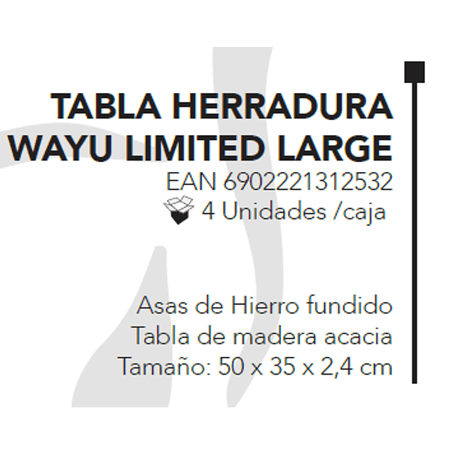 TABLA HERRADURA WAYU LIMITED LARGE