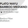 PLATO WAYU BAMBOO MEDIANO 8''