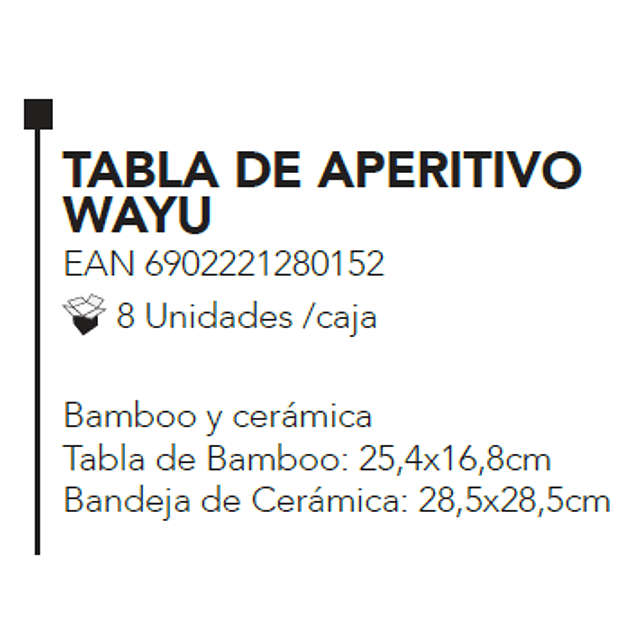 TABLA DE APERITIVO WAYU