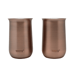 SET 2 VASOS APERITIVO COPPER LINE WAYU