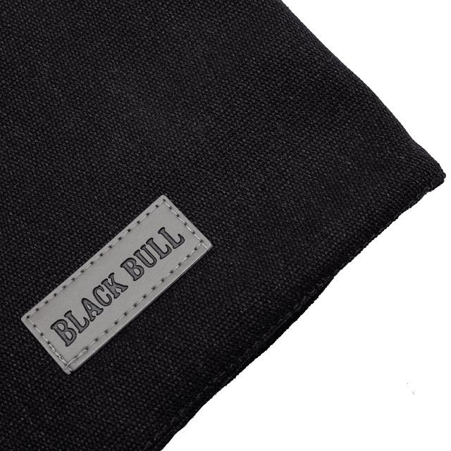 INDVIDUAL COTTON CANVAS BLACK BULL