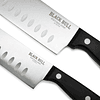 SET 2 CUCHILLOS 7" + 5" SANTOKU TEXAS BLACKBULL