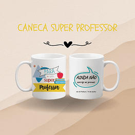 Caneca "Super Professor/a" - Azul