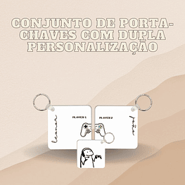 Conjunto de Porta-chaves Gamer