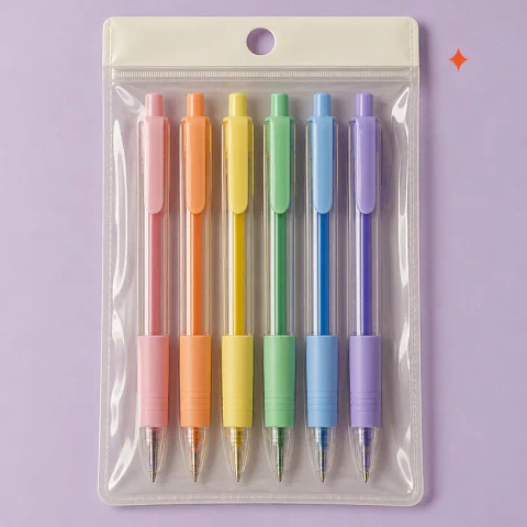 Set de 6 Lápices Gel Destello