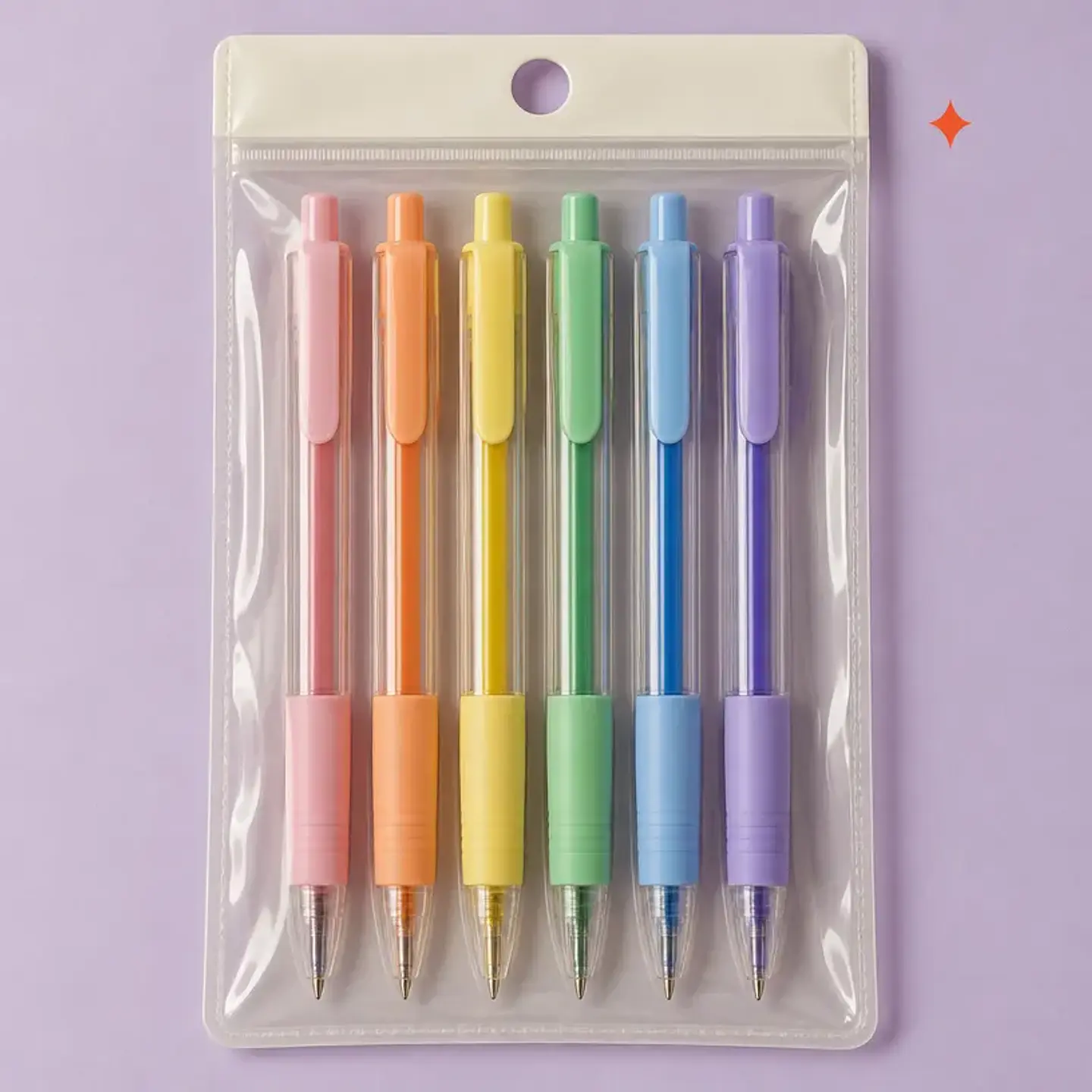 Set de 6 Lápices Gel Destello 1